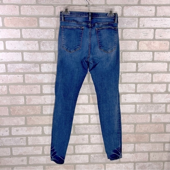 Frame Denim Le High Skinny Distressed Jeans in Roman Wash Size 28 - Picture 5 of 10